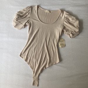 ALTAR’D STATE Beige Short-sleeve Bodysuit - NWT